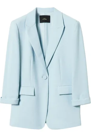 Twin-Set Jassen, Dames, Blauw, S, Stijlvolle Jas Set