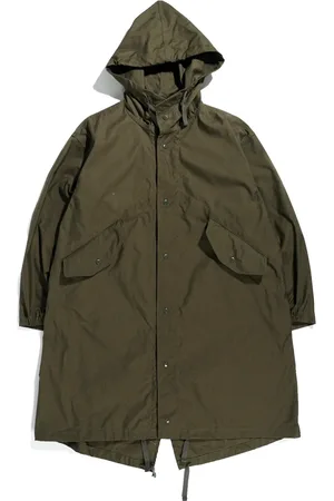ENGINEERED GARMENTS Mantels, Heren, Groen, L, Katoen, Military Style Parka Jas