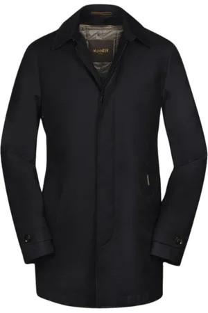 MOORER Mantels, Heren, Blauw, 4Xl, Polyester, Travel Dustercoat Acqua Line