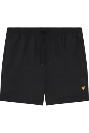 Lyle & Scott Badkleding, Heren, Zwart, S, Nylon, Sporty Zwemshorts
