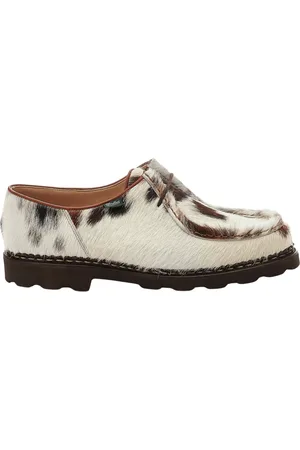 Paraboot Schoenen, Heren, Wit, 43 EU, Leer, Norman Kalfsleren Schoenen met Haar