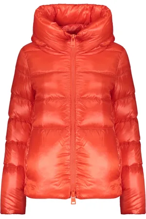 HERNO Mantels, Dames, Rood, M, Korte Donsjas met Capuchon en Zakken