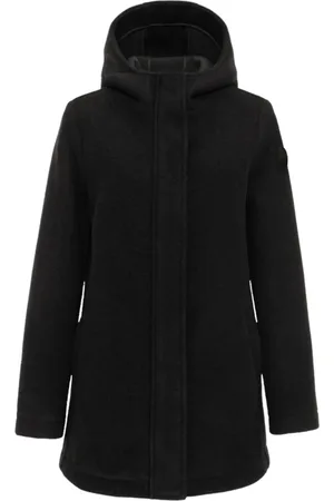 Colmar Mantels, Dames, Zwart, S, Wol, Zwarte Winterparka