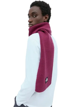 The North Face Accessoires, Heren, Paars, ONE Size, Gebreide sjaal met logo patch