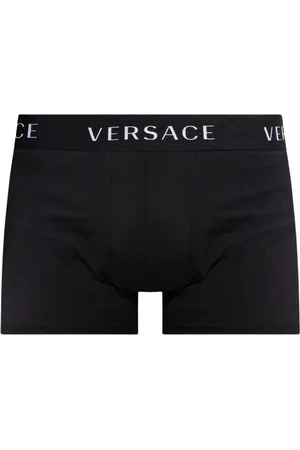 VERSACE Ondergoed, Heren, Zwart, M, Katoen, Boxers met Logo