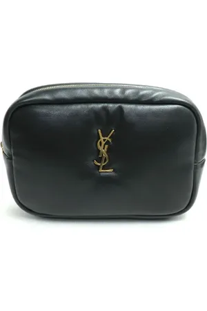 Saint Laurent Pre-owned, Dames, Zwart, ONE Size, Leer, Pre-owned Leather clutches