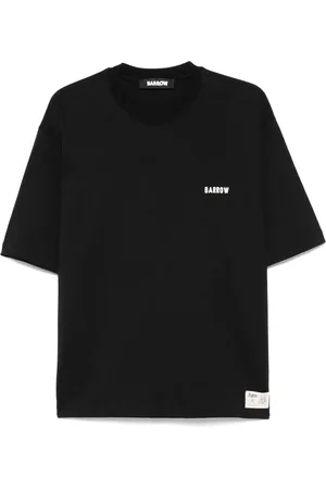 BARROW Tops, Heren, Zwart, XL, Zwart Basic Tee Shirt