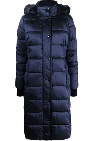 Michael Kors Mantels, Dames, Blauw, S, Polyester, Gemerkte Donsjas