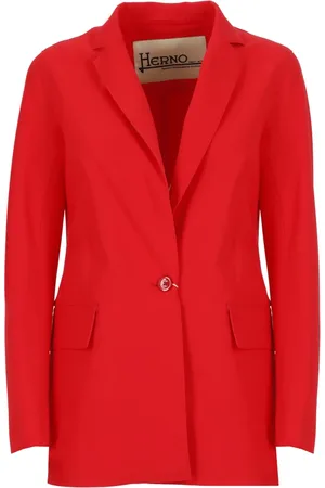 HERNO Jassen, Dames, Rood, M, Single Breasted Jacket