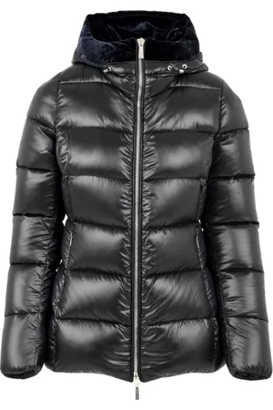 MOORER Jassen, Dames, Zwart, M, Polyester, Winterjas