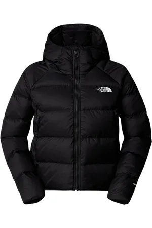 The North Face Jassen, Dames, Zwart, L, Leer, Hyalite Down Hoodie