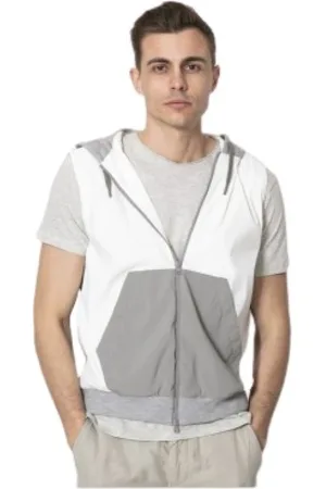 HERNO Sweatshirts & Hoodies, Heren, Wit, S, Ritsritsvest met ritssluiting