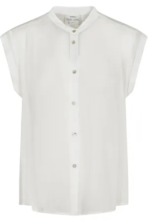 FORTE FORTE Blouses & Shirts, Dames, Wit, M, Katoen, Witte Top Elegante Stijl