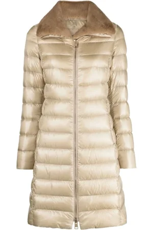 HERNO Mantels, Dames, , S, Leer, Puffer & Down Woven Jas