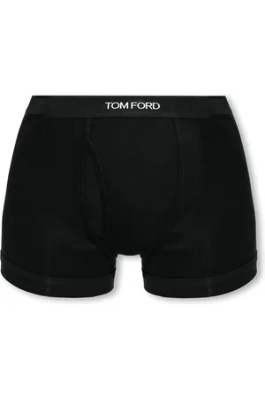 Tom Ford Ondergoed, Heren, Zwart, S, Katoen, Boxers met logo