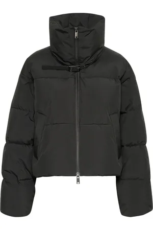 Gestuz Jassen, Dames, Zwart, L, Polyester, Kort Puffer Jack