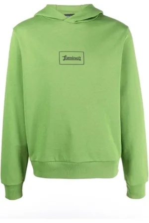 HERNO Sweatshirts & Hoodies, Heren, Groen, S, Katoen, Katoenen Hoodie