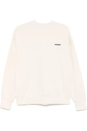 BARROW Sweatshirts & Hoodies, Heren, Wit, S, Witte Sweatshirt voor een stijlvolle look