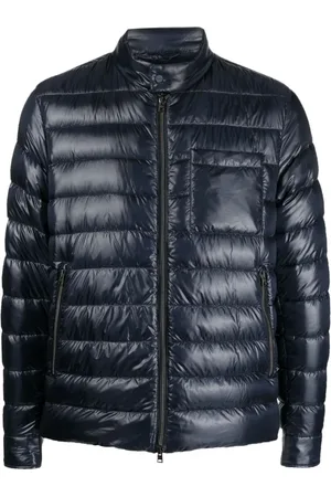 HERNO Jassen, Heren, Blauw, M, Gewatteerde donsjas