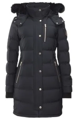 Moose Knuckles Mantels, Dames, Zwart, M, Nylon, Watershed Parka