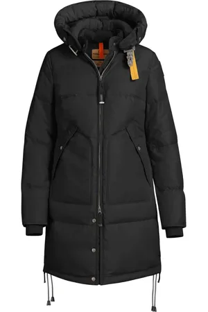 Parajumpers Mantels, Dames, Zwart, XS, Leer, Lange Berenjas