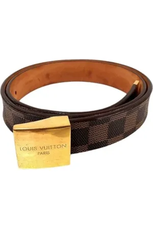 LOUIS VUITTON Pre-owned, Dames, Bruin, ONE Size, Pre-owned Canvas belts