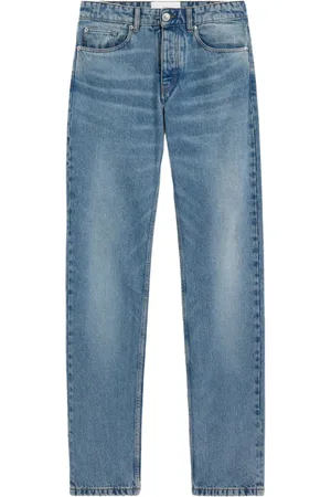 Ami Jeans, Heren, Blauw, W29, Denim, Blauwe Gebruikte Straight-Fit Denim Jeans