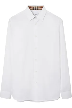 Burberry Overhemden, Heren, Wit, XL, Stijlvol Overhemd