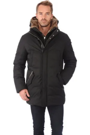 Mackage Jassen, Heren, Zwart, 2Xs, Polyester, Edward Parka