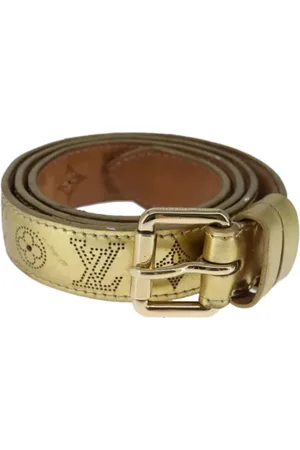 LOUIS VUITTON Pre-owned, Dames, Geel, ONE Size, Leer, Pre-owned Leather belts