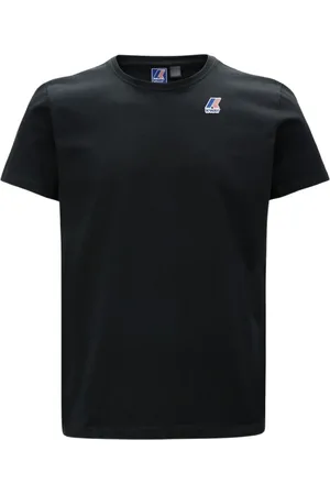 K-Way Tops, Heren, Zwart, 2Xl, Katoen, The True Edouard Unisex T-Shirt