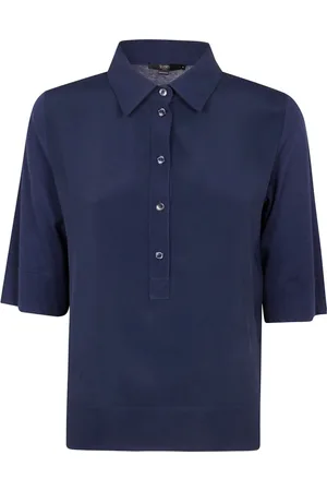 SEVENTY BY SERGIO TEGON Tops, Dames, Blauw, S, Blauwe T-shirts en Polos Collectie