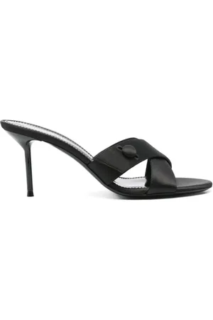 PARIS TEXAS Schoenen, Dames, Zwart, 41 EU, Leer, Elegante Couture Muiltjes