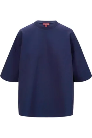 Staud Tops, Dames, Blauw, M, Nylon, Capsule Top