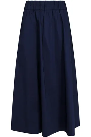 Neo Noir Rokken, Dames, Blauw, XS, Katoen, Yara Poplin Rok