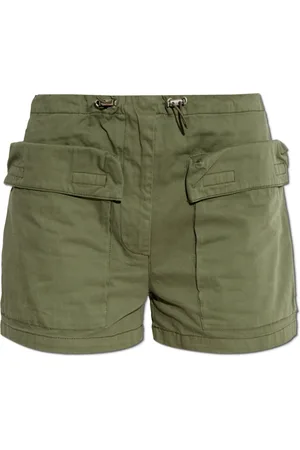 Diesel Korte broeken, Dames, Groen, XS, Katoen, Shorts S-Enesis