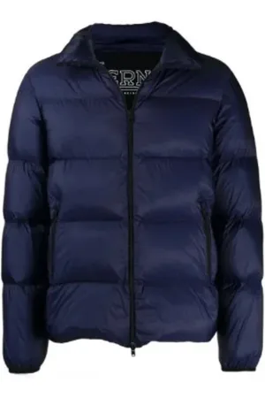 HERNO Jassen, Heren, Blauw, L, Nylon, Oversized Bomberjack