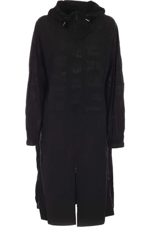 DKNY Mantels, Dames, Zwart, S, Nylon, Windbreaker Lange Jas