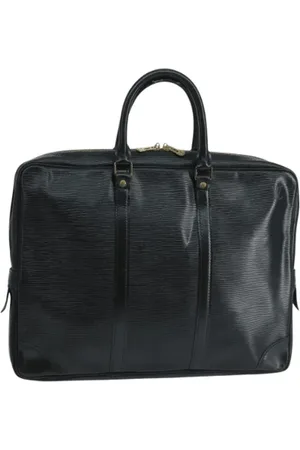 LOUIS VUITTON Pre-owned, Dames, Zwart, ONE Size, Leer, Pre-owned Leather briefcases