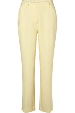 RUE de FEMME Broeken, Dames, Geel, XS, Luxy New Mea Broek Soft Geel