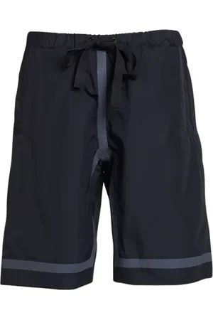 Stutterheim Korte broeken, Heren, Zwart, M, Nylon, Reflecterende Nylon Knielange Shorts