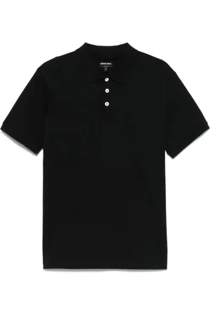 Giorgio Armani Tops, Heren, Zwart, XL, Zwarte Polo Shirts en Polos
