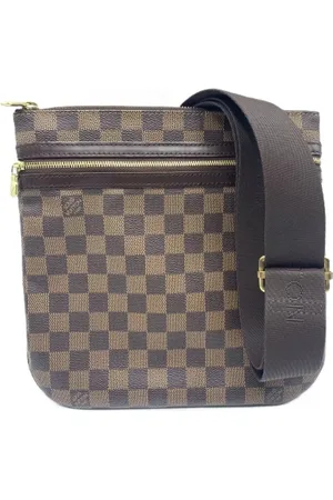 LOUIS VUITTON Pre-owned, Dames, Bruin, ONE Size, Pre-owned Canvas crossbody-bags