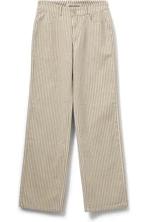 Sofie Schnoor Jeans, Dames, , 2Xs, Gestreepte Kameel Jeans Broek