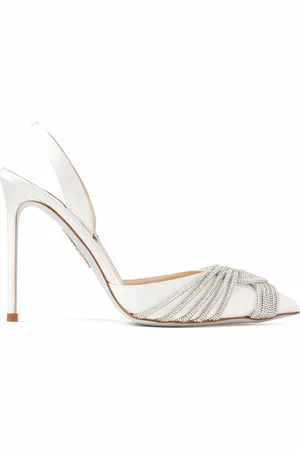 Aquazzura Schoenen, Dames, Wit, 41 EU, Witte Slingback Pumps
