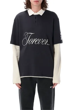 MISBHV Tops, Heren, Zwart, L, Katoen, Dubbel Laags Forever Polo