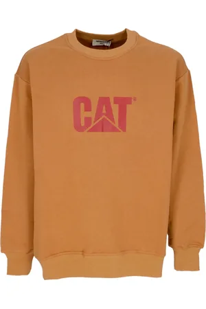 Caterpillar Sweatshirts & Hoodies, Heren, Bruin, M, Katoen, Big Logo Crewneck Sweatshirt
