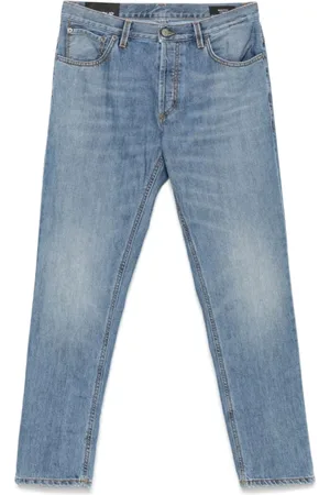 Dondup Jeans, Heren, Blauw, W35, Denim, Lichtblauwe denim jeans met klassieke zakken