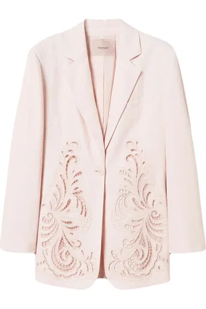 Twin-Set Jassen, Dames, Roze, L, Roze Jasje Set Stijlvol