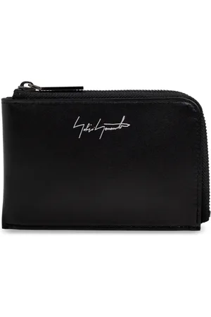 YOHJI YAMAMOTO Accessoires, unisex, Zwart, ONE Size, Leer, Leren portemonnee